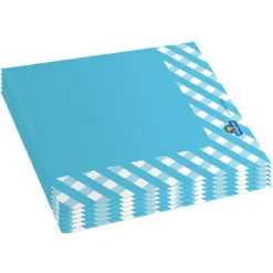 Pack 20 servilletas de papel - Cuadros azules