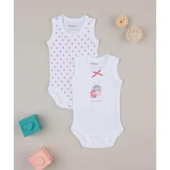 Pack de 2 Bodies sin Mangas para Niña