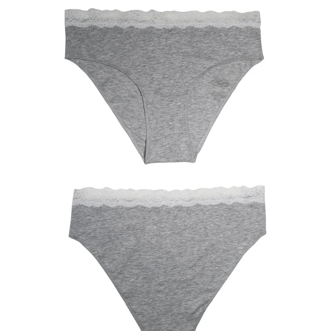 Pack de 2 bragas con encaje