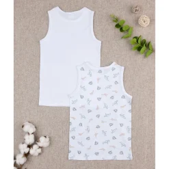Pack de 2 Camisetas Interiores de Tirantes con Dinosaurios