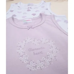 Pack de 2 Camisetas sin Mangas Lila para Niña