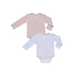 Pack de 2 piezas body con manga larga y estampado de mariposas