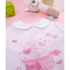Pack de 2 pijamas de chenilla para bebé niña