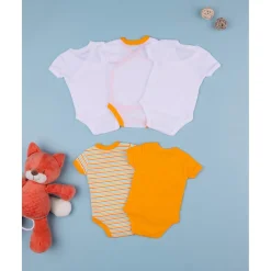 Pack x5 bodies de manga corta unisex