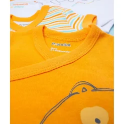 Pack x5 bodies de manga corta unisex