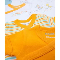 Pack x5 bodies de manga corta unisex