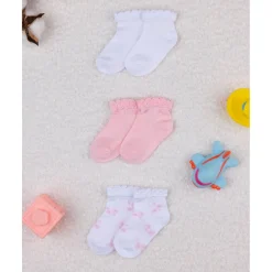 Pack x3 calcetines cortos de algodón