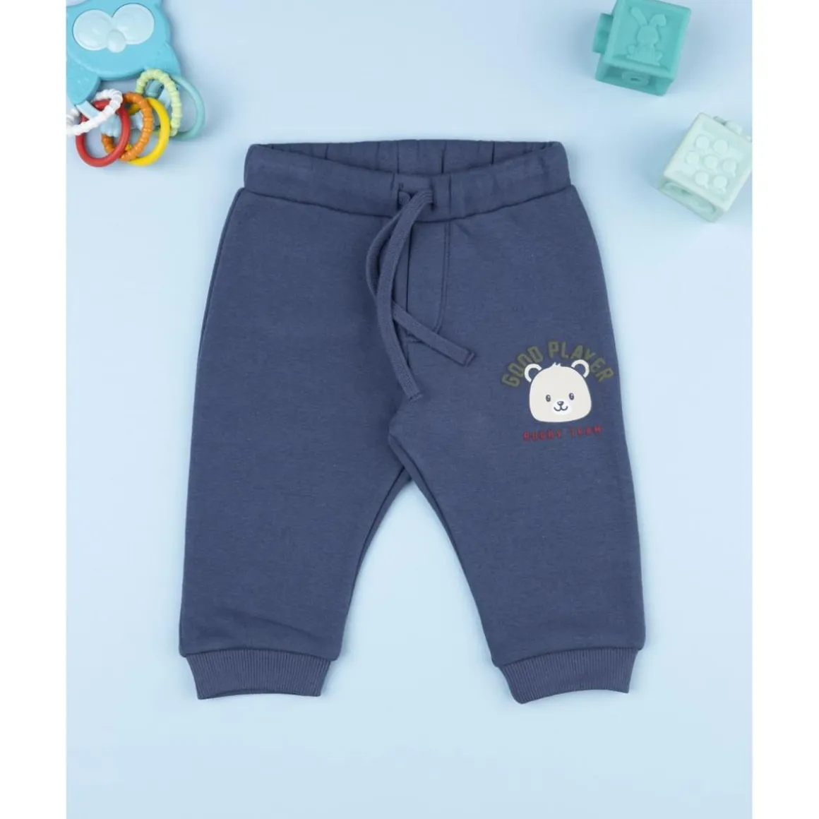 Pantalón azul felpado para niño