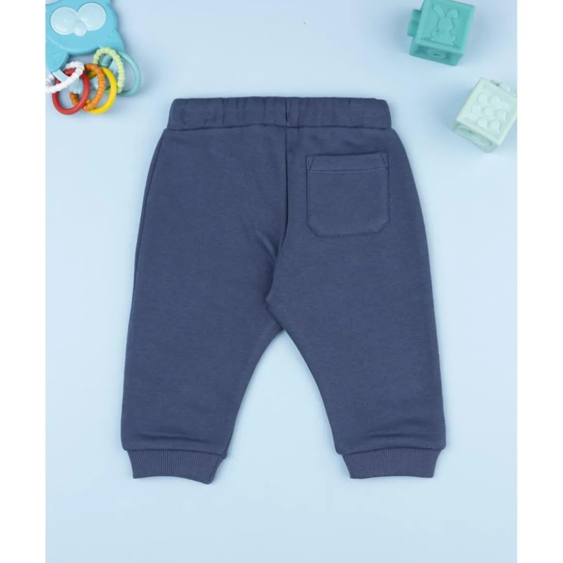 Pantalón azul felpado para niño
