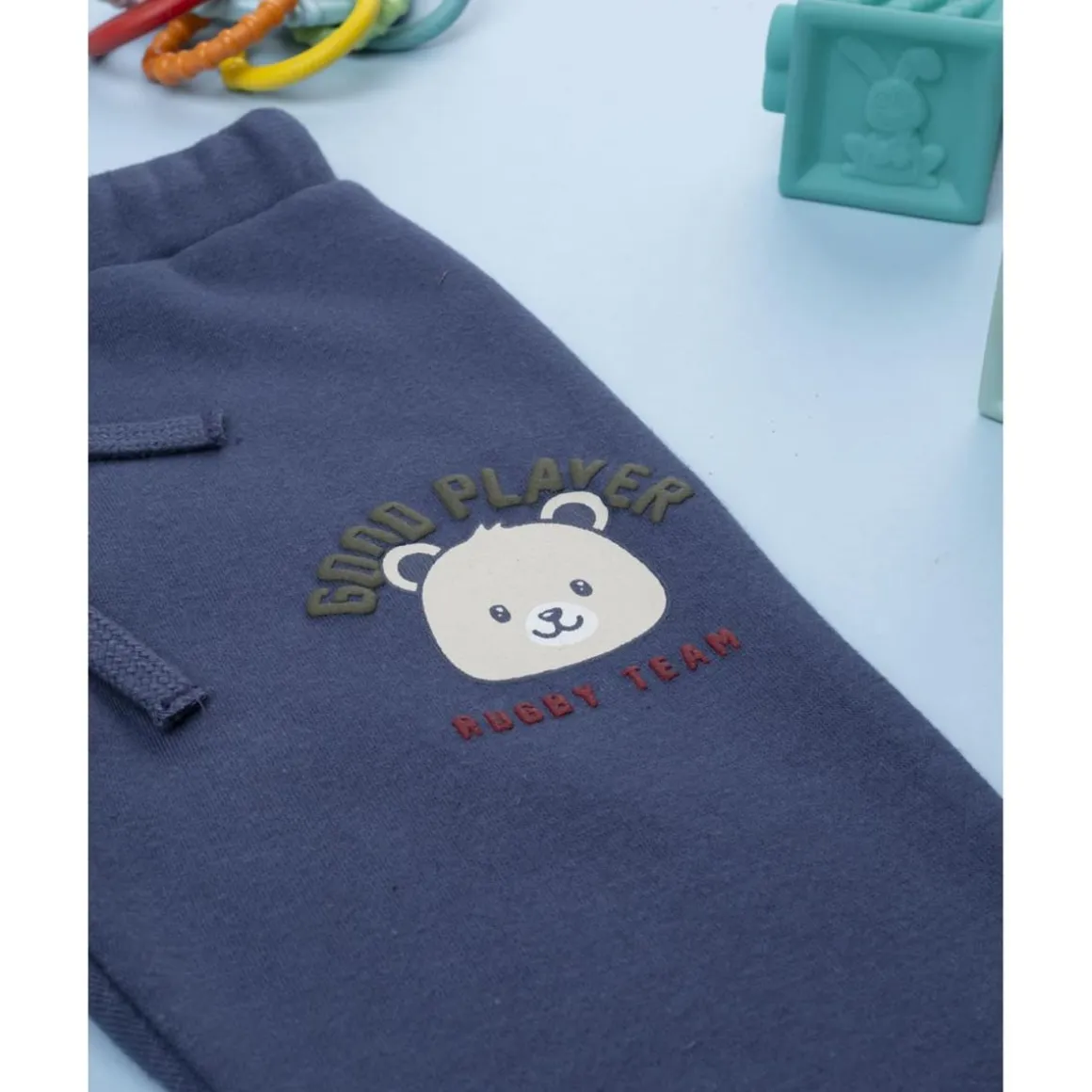 Pantalón azul felpado para niño