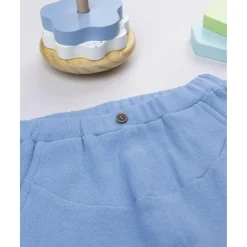 Pantalón bebé azul de punto