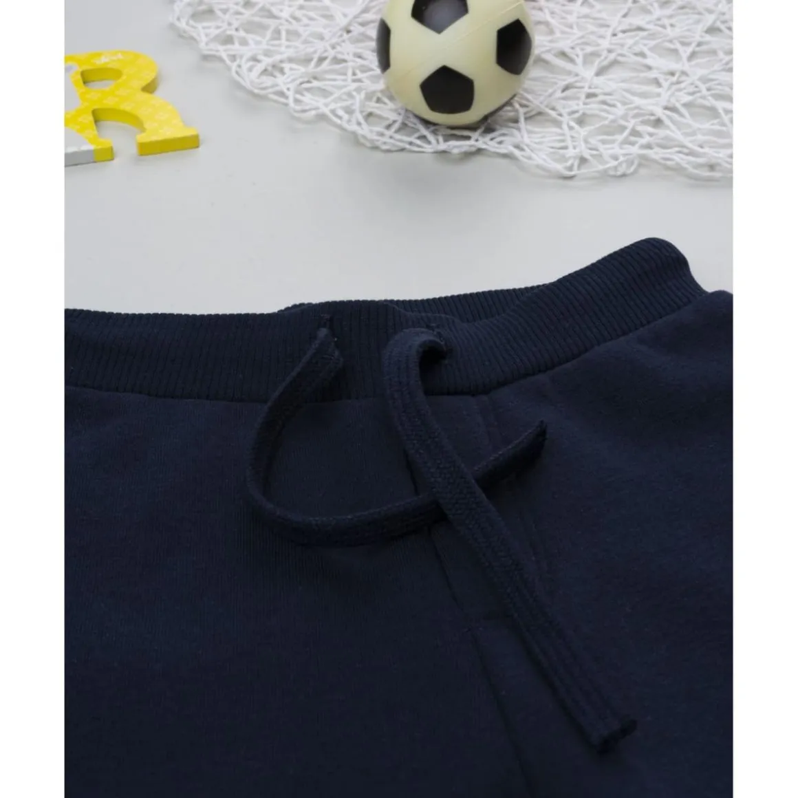 Pantalón bebé azul marino felpado