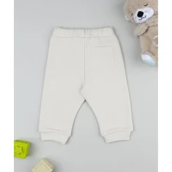 Pantalón beige con estampado para niño