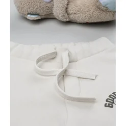 Pantalón beige con estampado para niño