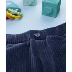 Pantalón de velour azul para niño
