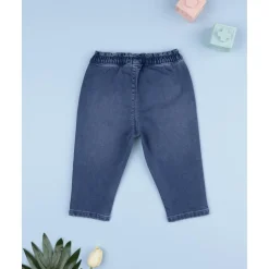 Pantalón denim niña corazones