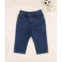 Pantalón denim niño con bolsillos