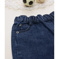 Pantalón denim niño con bolsillos