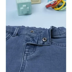 Pantalón denim niño con bordado Dog