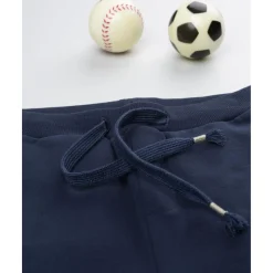 Pantalón felpado azul noche niño con estampado