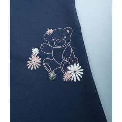 Pantalón felpado azul para niña