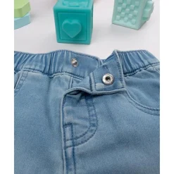 Pantalón niño azul denim con bolsillos
