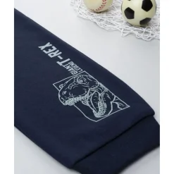 Pantalón niño azul felpado “T-Rex”