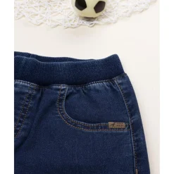 Pantalón niño denim oscuro con bolsillos