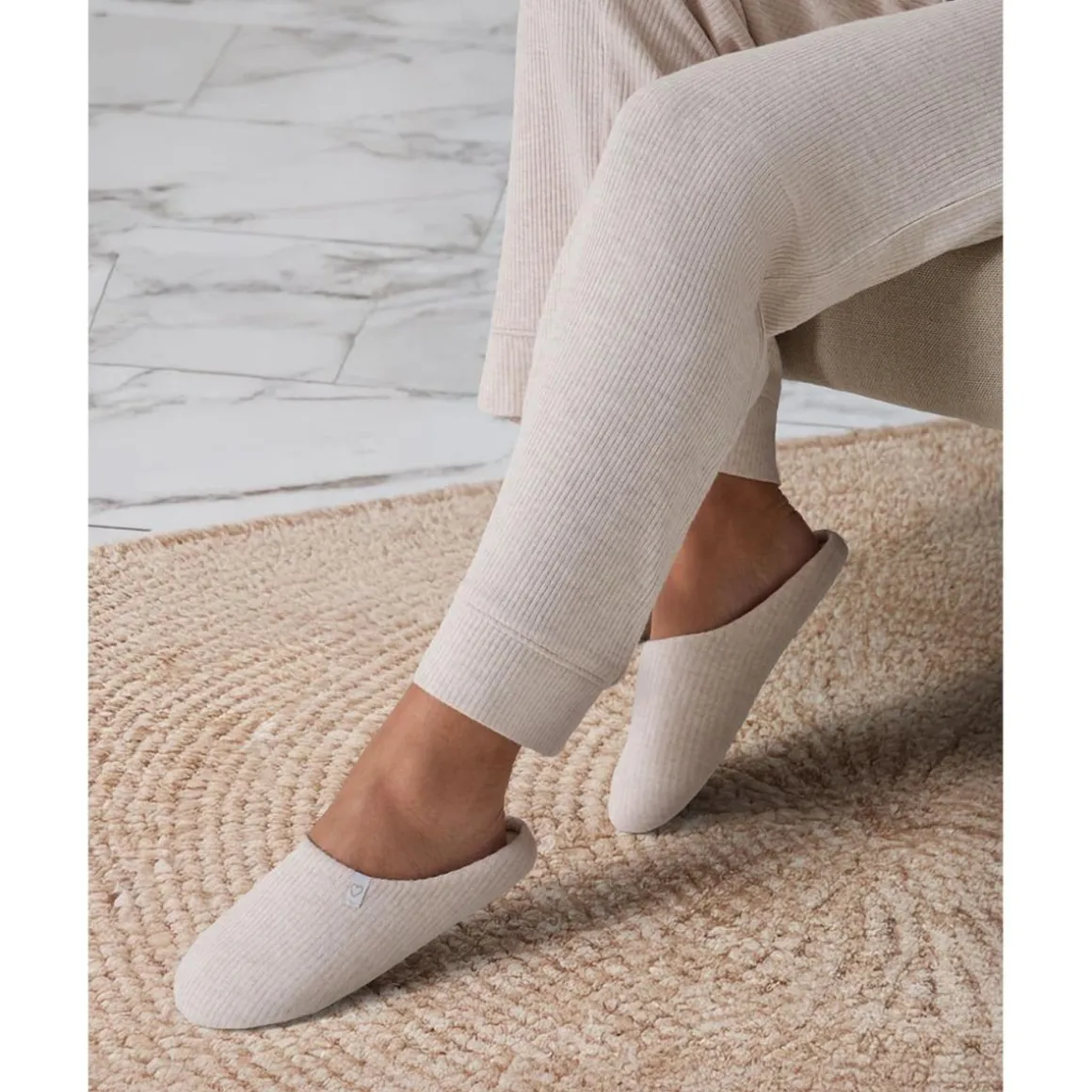 Pantalón premamá beige tricot