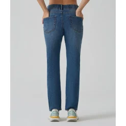 Pantalón premamá de denim con banda elástica