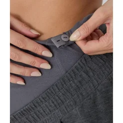 Pantalón premamá de felpa modal gris