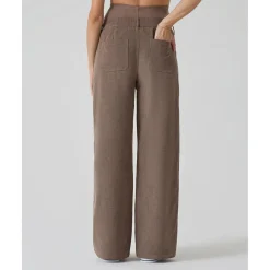 Pantalón premamá de pana marrón