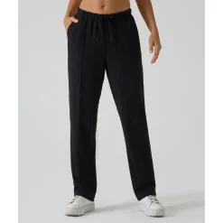 Pantalón premamá de pierna ancha negro