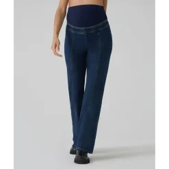 Pantalón premamá denim campana
