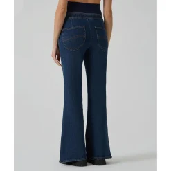 Pantalón premamá denim campana