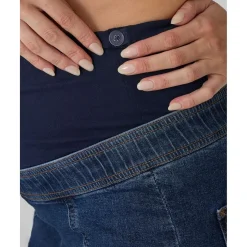 Pantalón premamá denim campana