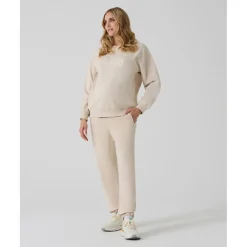 Pantalón premamá felpa crema