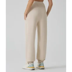 Pantalón premamá felpa crema