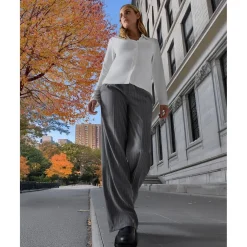 Pantalón premamá gris