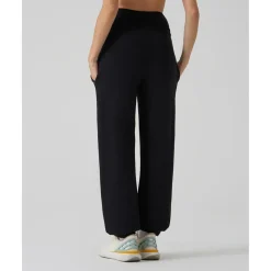 Pantalón premamá negro en felpa