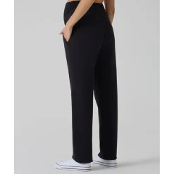 Pantalón premamá negro en felpa modal