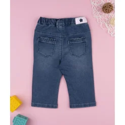 Pantalones denim niña regular
