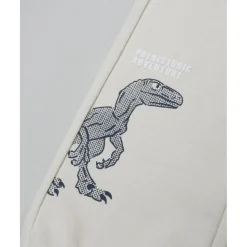 Pantalones niño beige estampado relieve