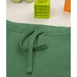 Pantalones niño verde estampado relieve