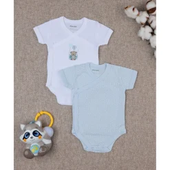 Paquete 2 body blanco y celeste