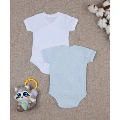 Paquete 2 body blanco y celeste