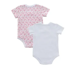 Paquete 2 body blanco y rosa claro