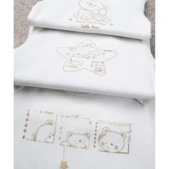 Paquete 5 body unisex oro