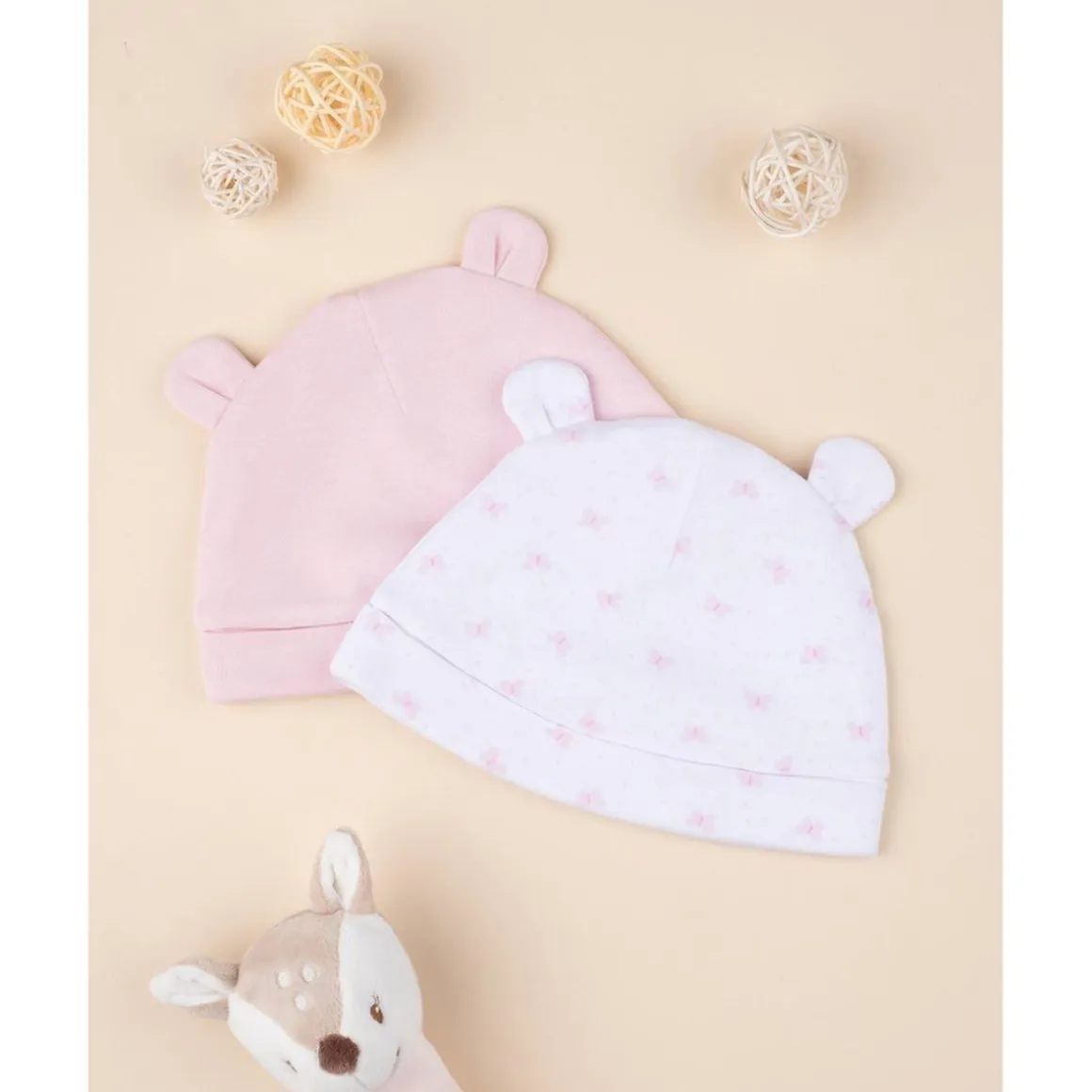 Paquete 2 sombreros niña rosa