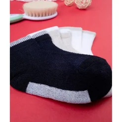 Paquete de 3 calcetines cortos de algodón para niño en color liso